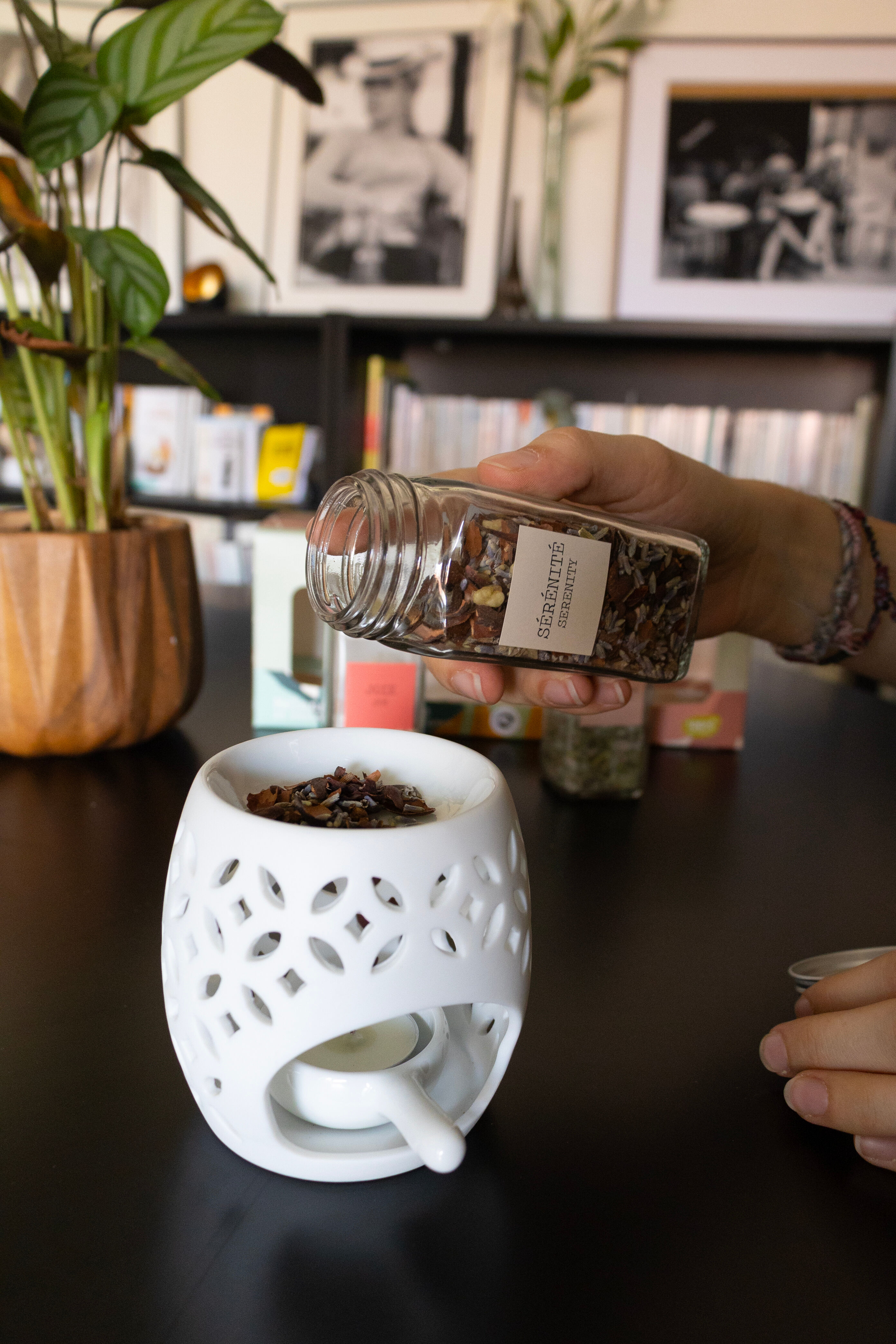 Coffret 3 plantes à brûler et diffuseur - Aromandise