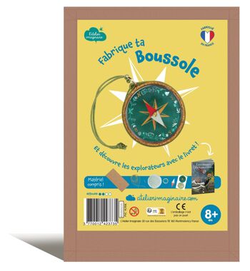 Kit "Fabrique ta boussole " - loisir créatif enfant - matériel + 1 livre illustré 1
