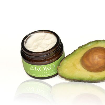 THE CREAM – Moisturizing facial cream for Dry Skin Day Night - very Nourishing Anti-Aging Ceramides, Peptides and Avocado Oil.   40 ml.
