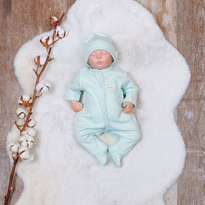 Completo pigiama, body e cappellino in cotone biologico per neonato prematuro