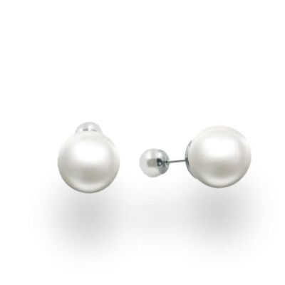 Pearl Double Stud Earrings