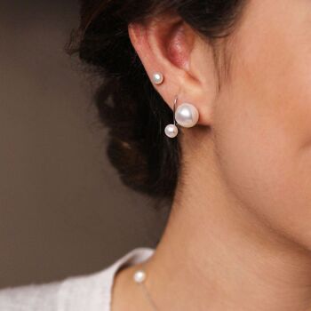Boucles d'oreilles pendantes perle 5