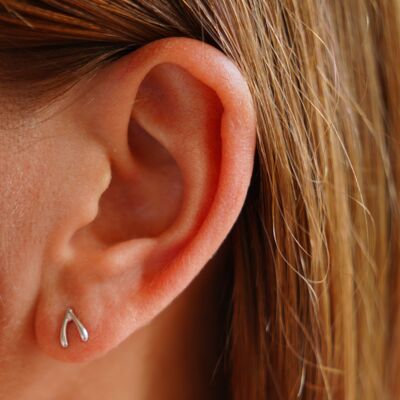 Boucles d'oreilles en forme de triangle en argent
