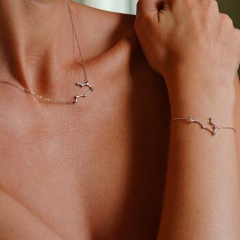 Collier Constellation du Zodiaque Gémeaux 2