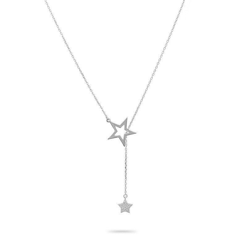 Collana Lariat a doppia stella