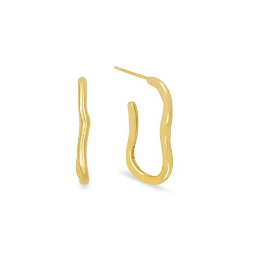 Ripple Hoop Earrings