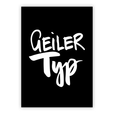 Geiler Typ Postcard