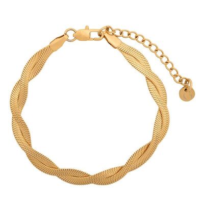 Bracelet chaîne serpent torsadé
