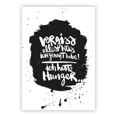 Hunger! Postcard