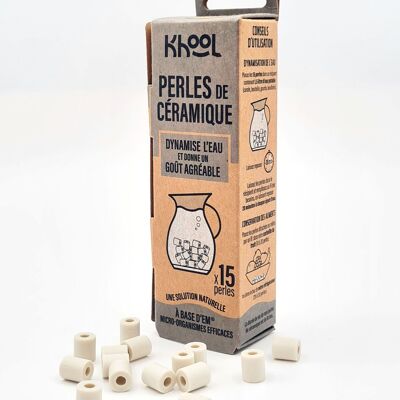 KHOOL BAMBOO - 15 perle di ceramica 100% naturale - A base di microrganismi efficaci EM*