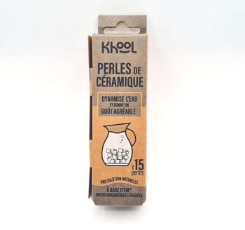 KHOOL BAMBOO - 15 perles de céramique 100% naturel - A base d’EM* Micro-organisme efficaces 5