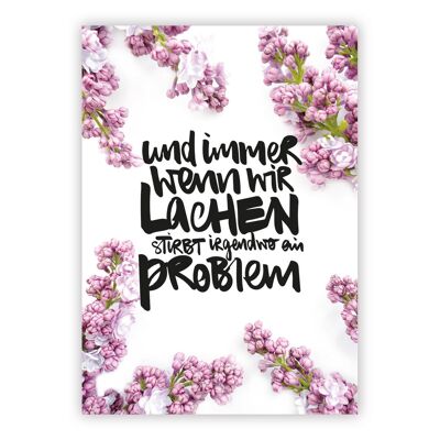 Immer wenn wir lachen Postcard