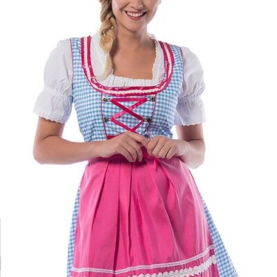 Oktoberfest Dress  Jill Blue/Pink- S/36
