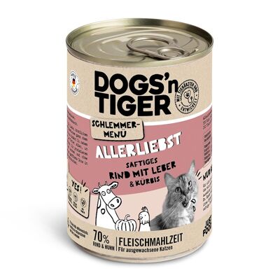 Lovely | Wet cat food with beef, liver and pumpkin
