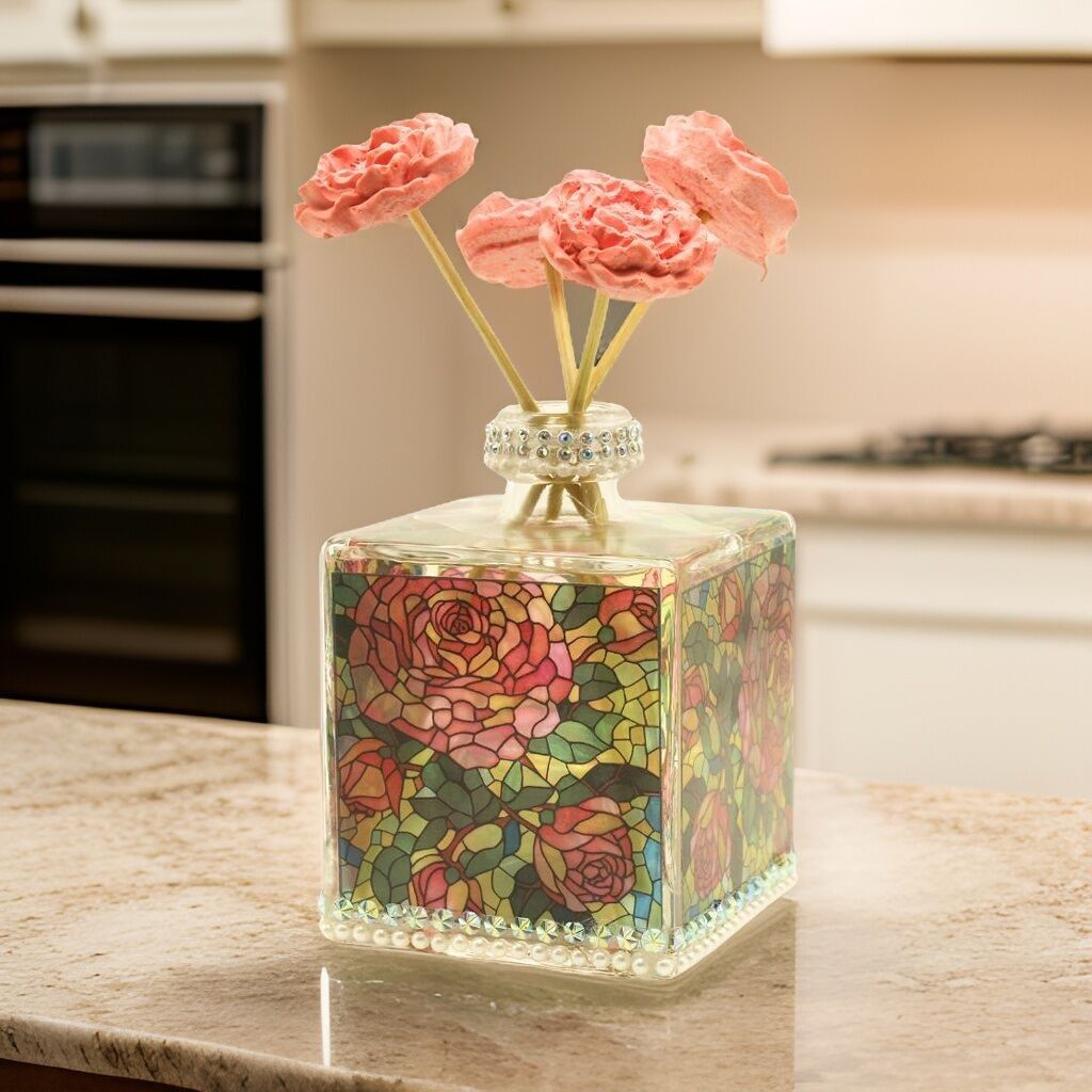 MIKADO con LUCE ROSA - Con bacchette SPECIAL ROSE. 250ml-