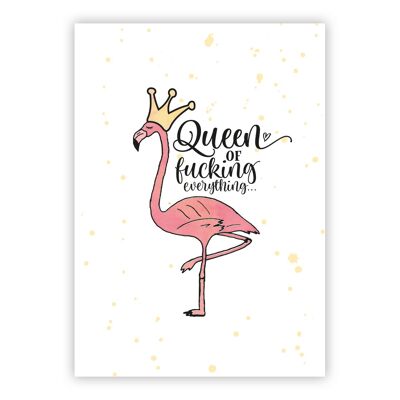Carte postale de la reine