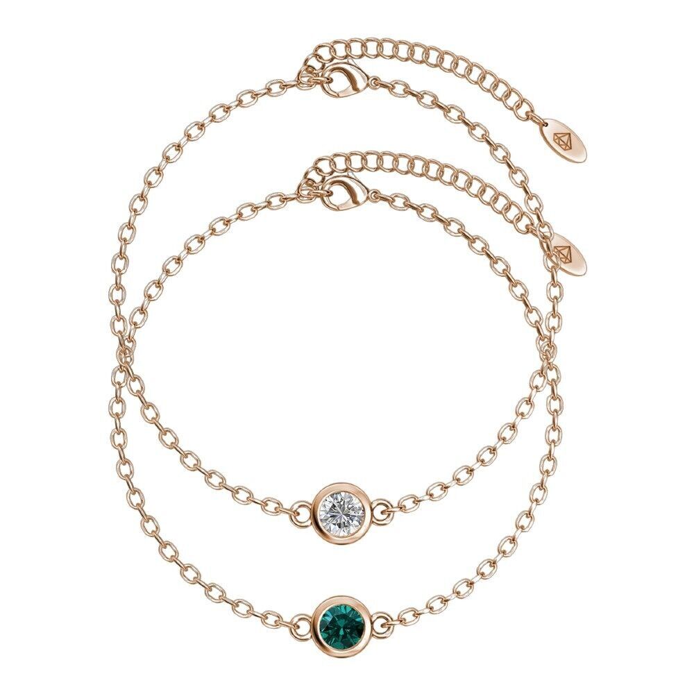 Bracciale con pietra della nascita - multicolore e multi