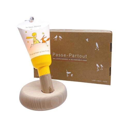 Coffret Lampe Nomade « Passe-Partout » Le Petit Prince Et Le Renard - Jaune Miel