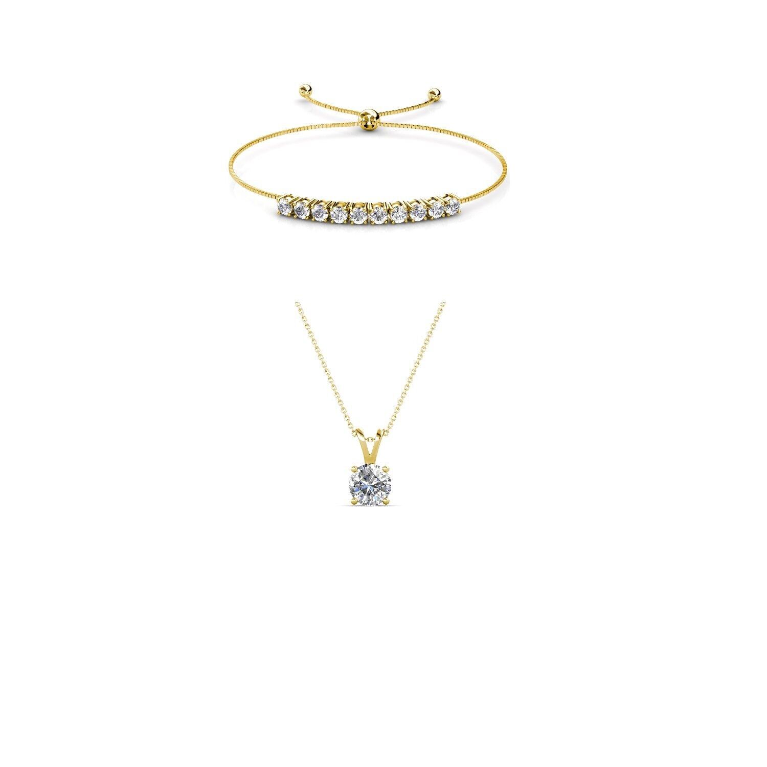Set Vernice Stone Crystal Mia - Oro e cristallo