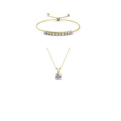 Vernice Stone Crystal Mia Set – Gold und Kristall
