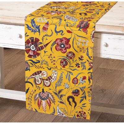 RECTANGULAR COTTON TABLE RUNNER, ONE SIDE 33X180CM, WITH DIGITAL PRINTING ST50580