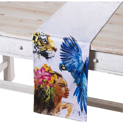 CHEMIN DE TABLE VELOURS 180X30CM JANA VENECIA 180X30CM, 100% POLY╔STER ST20270