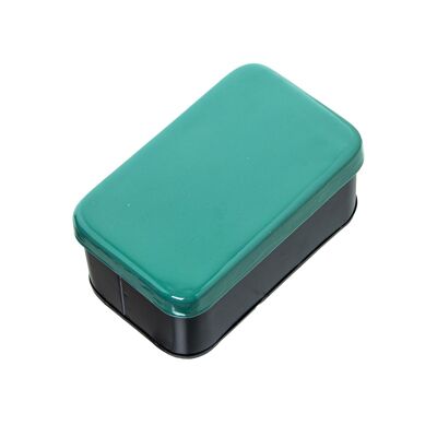 CAJA METAL ESMALTADO VERDE _14X8,5X6,5CM ST75847