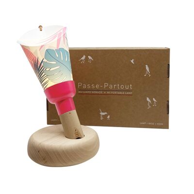 Coffret Lampe Nomade « Passe-Partout » Tropical Mood - Rose