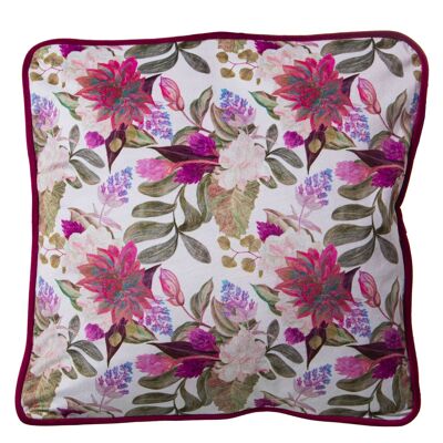 COUSSIN EN VELOURS IMPRIMÉ 45X45CM AVEC FERMETURE ÉCLAIR 45X45CM ST20043