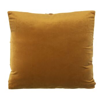 COUSSIN Losange VELOURS MOUTARDE AVEC FERMETURE ÉCLAIR _45X45CM ST48992 2