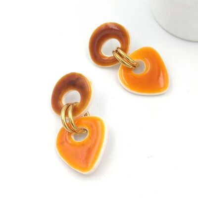 Polymer clay earrings