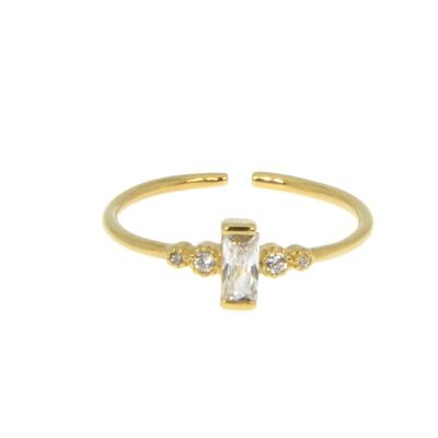 Marquise gold plated ring