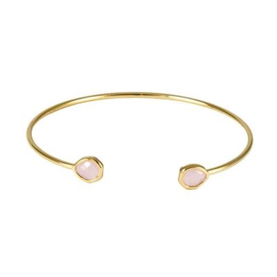 Teardrop Gold Plated Bangle Bracelet