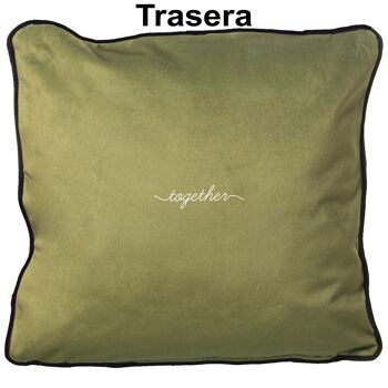 COUSSIN VELOURS 45X45CM PRETTY GIRL VENICE AVEC FERMETURE ÉCLAIR 45X45CM, 100% POLY╔STER ST20236 2