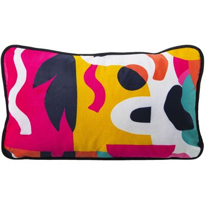 COUSSIN 50X30CM VELOURS AVEC FERMETURE FERMETURE 50X30CM ST20306