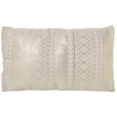 GOLDEN POLYESTER CUSHION WITH ZIPPER, ONE SIDE 30X50 CM. ST48878