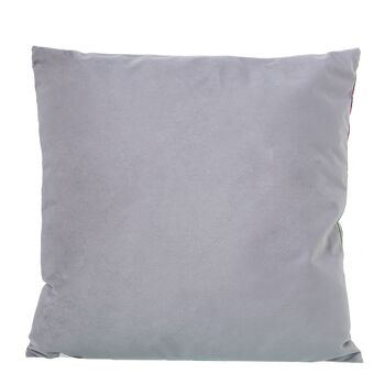 COUSSIN 45X45CM POLYESTER BLANC/OISEAUX A/FERMETURE ÉCLAIR 45X45CM ST49184 2