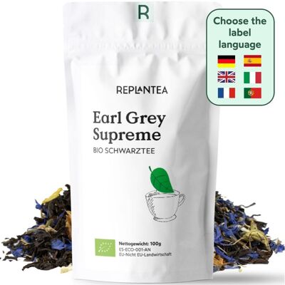 Tè Nero Supremo Earl Grey Biologico 100g