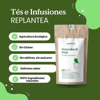 Thé Vert Menthe de Marrakech Bio 90g 8