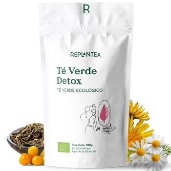 Thé Vert Détox Bio 100g 2