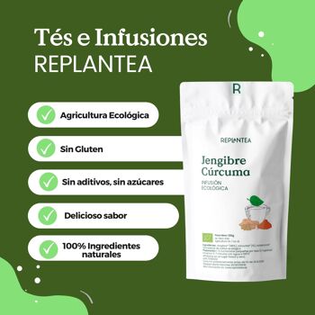 Infusion Gingembre et Curcuma Bio 100g 8