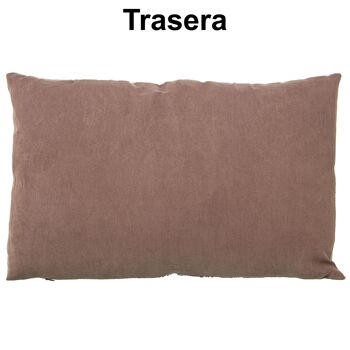 COUSSIN 30X50CM GRIS POLYESTER/FERMETURE ÉCLAIR 30X50CM ST50530 2