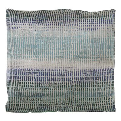 COUSSIN 43X43CM BLEU AVEC FERMETURE ÉCLAIR POLYESTER 43X43CM ST48855