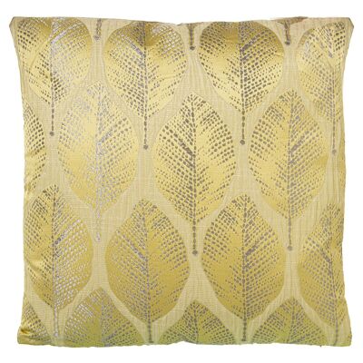 CUSCINO 43X43CM POLIESTERE GIALLO CON CERNIERA 43X43CM ST50507