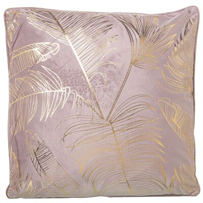 CUSHION 43X43CM POLYESTER ROSAC/ZIPPER 43X43CM ST50549