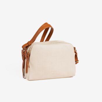 Sac bandoulière pour femme, couleur beige, série Gili. 24x17.5x10cm 1