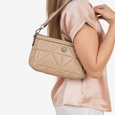 Shoulder bag, camel color, iOS Series.   25.5x15x08cm