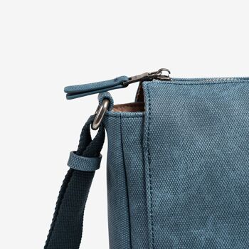 Sac bandoulière pour femme, bleu, série Tonga. 30x22x10.5 cm 3