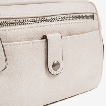 Petit sac bandoulière pour femme, couleur beige, série minibags Emerald. 21x14x05cm 2