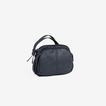 Petit sac bandoulière pour femme, couleur bleu, série minibags Emerald. 20x15x4.5 cm 4